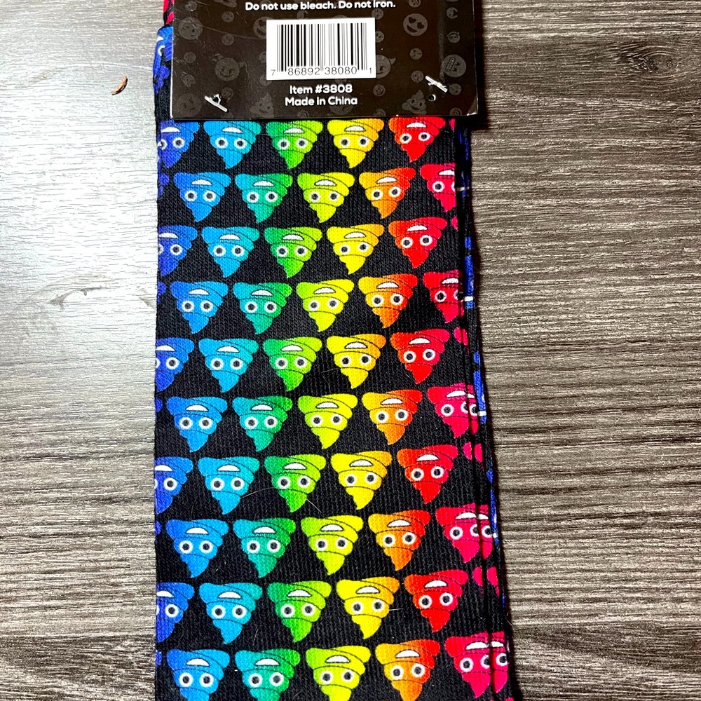 Rainbow Poop Emoji Socks